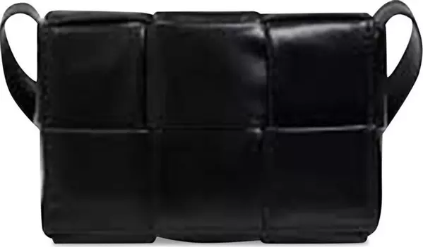 Сумка Bottega Veneta Mini Cassette Bag Black/Silver, черный