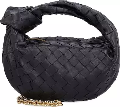 Сумка Bottega Veneta Mini Jodie Chain Bag Black/Gold, черный