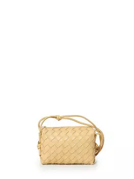 Сумка Bottega Veneta Mini Loop Camera, бежевый