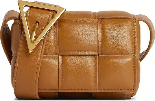Сумка Bottega Veneta Padded Candy Cassette Shoulder Bag Camel/Gold, золотой