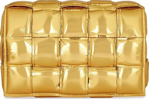Сумка Bottega Veneta Padded Cassette Gold, золотой