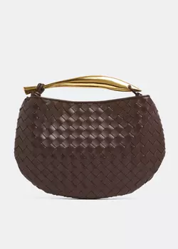Сумка Bottega Veneta Sardine Top Handle, коричневый