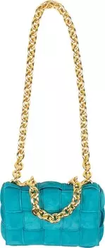 Сумка Bottega Veneta Shoulder Bag Blaster/Gold, синий