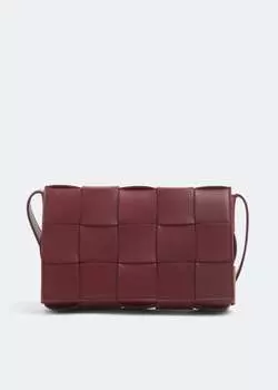 Сумка Bottega Veneta Small Cassette, бордовый