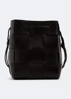 Сумка Bottega Veneta Small Cassette Bucket, черный
