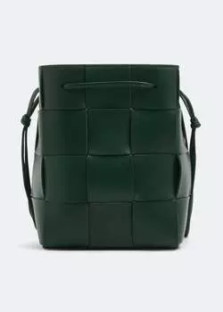Сумка Bottega Veneta Small Cassette Bucket, зеленый