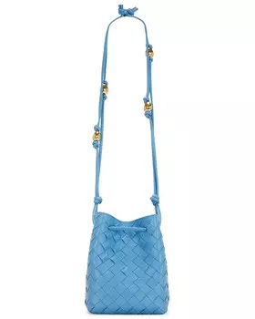 Сумка Bottega Veneta Small Crossbody Bucket, цвет Windswept & Gold