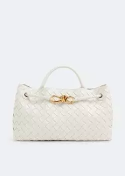 Сумка Bottega Veneta Small East/West Andiamo, белый