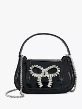 Сумка Bowley с бантиком и стразами Dune, черный