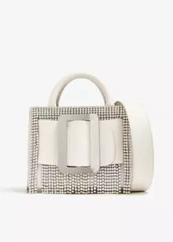 Сумка Boyy Bobby 18 Crystal Flapper, белый