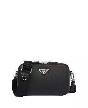 Сумка Brique из кожи Saffiano Prada, черный
