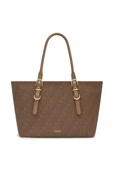 Сумка Buckles Silhouette Tous, бежевый