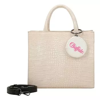 Сумка Buffalo Big Boxy Handtasche 26 cm, цвет croco white taupe