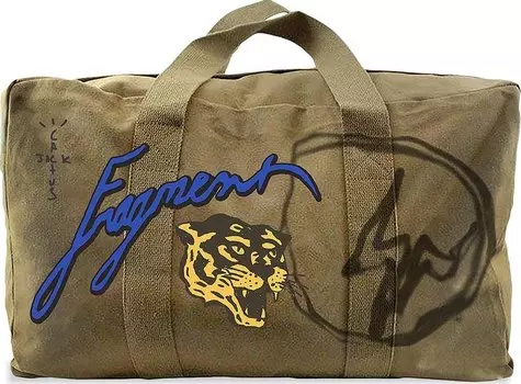 Сумка Cactus Jack by Travis Scott For Fragment Icons Duffle Olive, зеленый