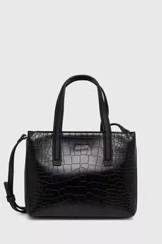 Сумка-тоут Calvin Klein из фактурной экокожи, черный