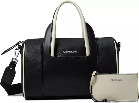 Сумка Calvin Klein Geeta Casual Satchel, цвет Black/White