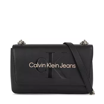 Сумка Calvin Klein Jeans SculptedEw Flap, черный