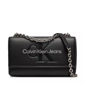 Сумка Calvin Klein Jeans SculptedEw Flap, черный