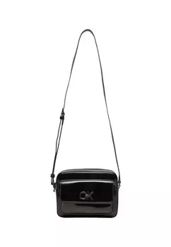 Сумка Calvin Klein лакированная, черный