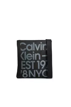 Сумка Calvin Klein мужская с принтом, черный