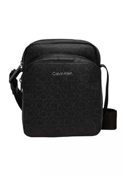 Сумка Calvin Klein мужская с принтом логотипа, черный