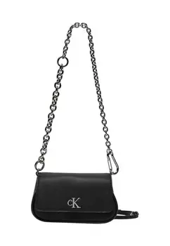 Сумка Calvin Klein на цепочке с логотипом, черный