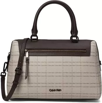 Сумка Calvin Klein Opal Satchel, цвет Almond/Taupe/Java