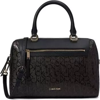 Сумка Calvin Klein Opal Satchel, цвет Brown/Khaki/Black