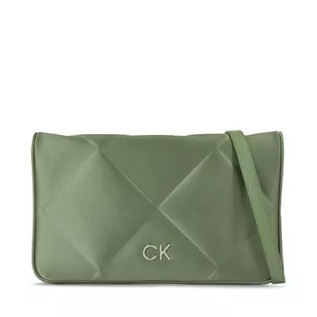 Сумка Calvin Klein Re-LockQuilt Shoulder, зеленый