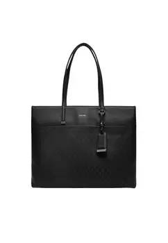 Сумка Calvin Klein шоппер с тиснением, черный