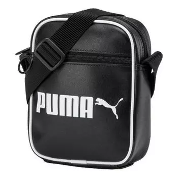 Сумка campus portable retro bag 'black white' Puma, черный