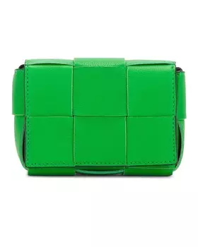 Сумка Candy Cassette Bottega Veneta, цвет Parakeet & Black