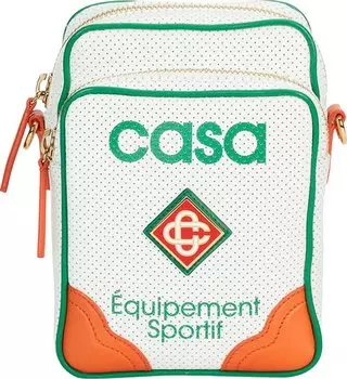 Сумка Casablanca Crossbody Bag White/Green/Orange, белый
