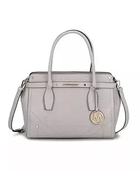 Сумка Catarina V из крокодиловой кожи от Mia K Mkf Collection, серый