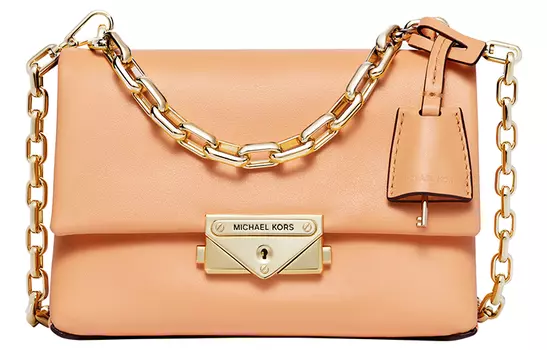 Сумка Cece Leather через плечо, очень маленькая, женская, Cantaloupe MICHAEL KORS