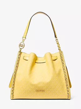 Сумка-Цепочка через плечо с фирменным логотипом Mina Michael Kors, желтый
