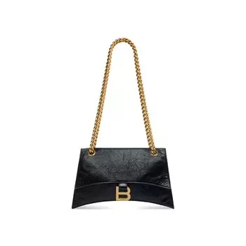 Сумка-цепочка Crush Small BALENCIAGA, черный
