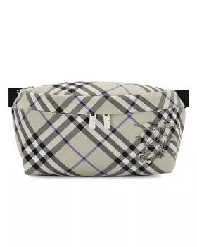 Сумка Check Bumbag Burberry, цвет Lichen