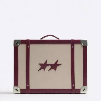 Сумка-чемодан Zara Case X Twojeys Limited Edition, бордовый/бежевый