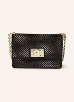 Сумка через плечо 1927 года с драгоценными камнями Furla, черный