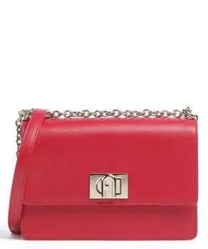 сумка через плечо 1927 S из зерненой кожи Furla, красный