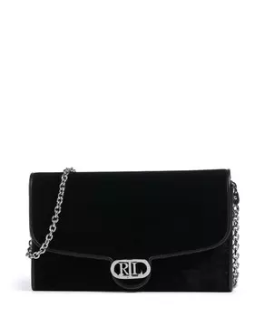 Сумка через плечо adair 20 полиэстер, овчина Lauren Ralph Lauren, черный