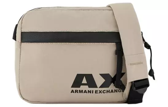 Сумка через плечо AE из полиэстера, унисекс, светло-умбровый цвет ARMANI EXCHANGE, Light Umber