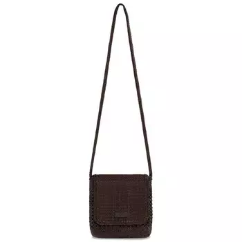 Сумка через плечо Aim Leon Dore Woven Leather Shoulder Bag, коричневый