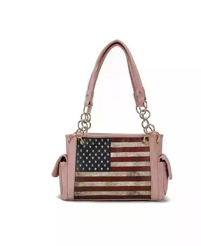 Сумка через плечо Alaina Patriotic от Mia K Mkf Collection, розовый