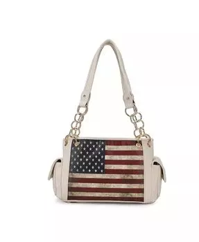Сумка через плечо Alaina Patriotic от Mia K Mkf Collection, черный