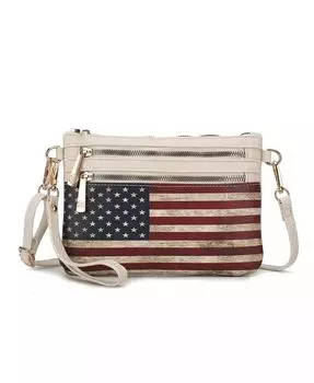 Сумка через плечо Alisson Patriotic от Mia K Mkf Collection, розовый