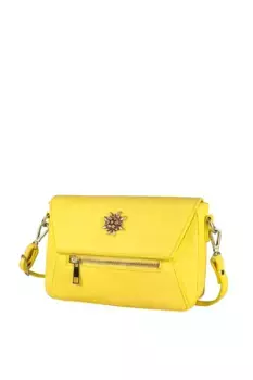 Сумка через плечо Allgu Rebell "Мона", на 2-х молниях, желтый
