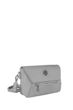 Сумка через плечо Allgu Rebell "Мона", на 2-х молниях, серый