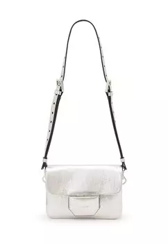 Сумка через плечо AllSaints, серебряный